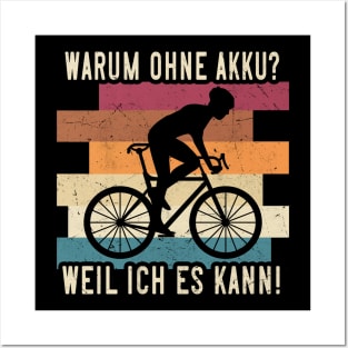 Fahrradfahrer Rennrad retro Posters and Art